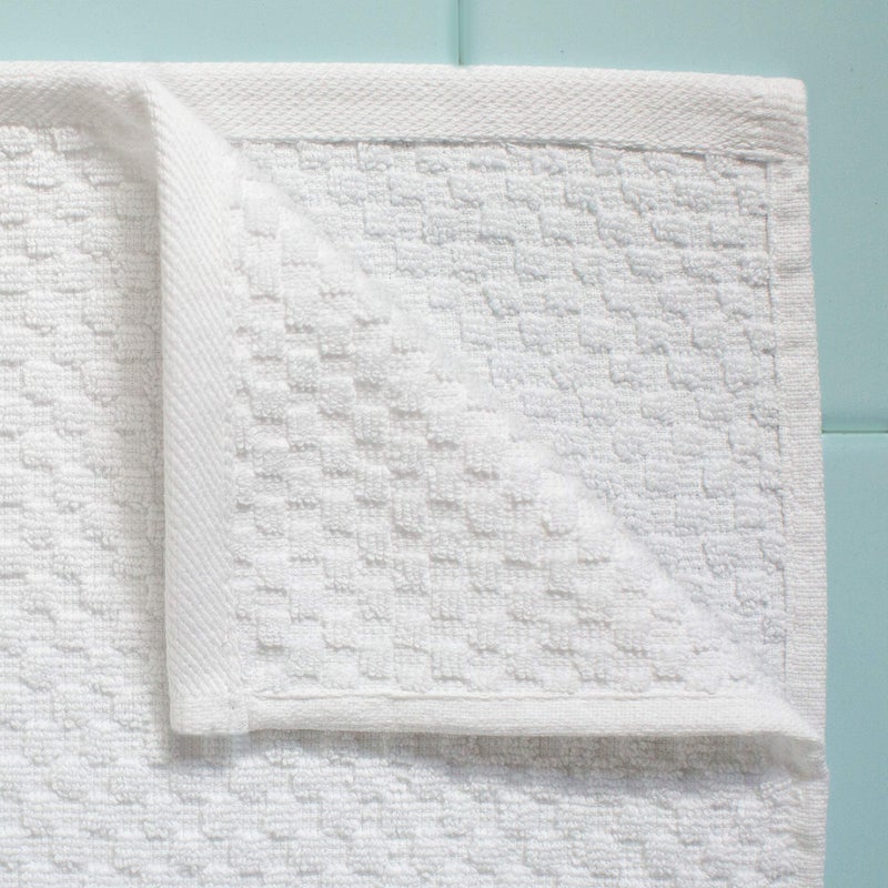 COTTON CRAFT- Euro Spa Set of 2 Luxury Waffle Weave Bath Sheets, Oversized Pure Ringspun Cotton, 35 inch x 70 inch, White - Image 3